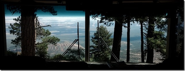 grand canyon through the windshield